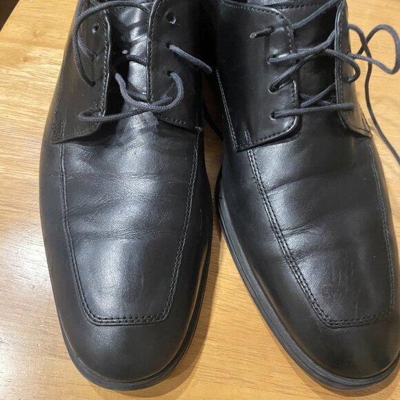 Cole Haan Air Men Shoe Adams Size 9 M Apron Derby Black Oxford C09438 - Picture 3 of 10